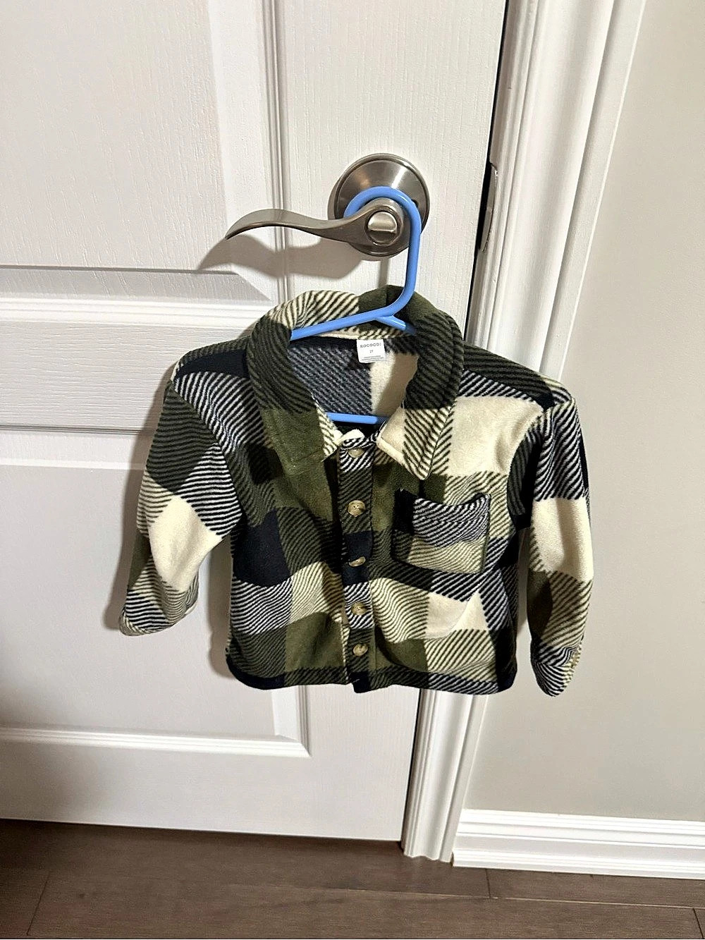 ROCOCOO Plaid Jacket in Green & Black Size 2T Like New